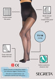 Collant riposanti 70 den da donna compressione graduata media in Lycra Segreta calibrato