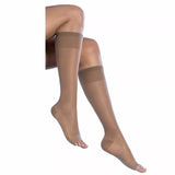 Gambaletti riposante da donna 140 den punta aperta compressione media Silca 3185