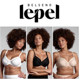 Lepel - Reggiseno balconcino da donna preformato cotone sulla pelle con ferretto Belseno coppa B e C 271 chiusura sul retro