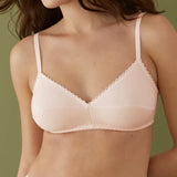 Reggiseno da donna gios 145 senza ferretto elasticizzato coppa B cotone elastico