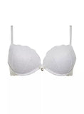 Reggiseno balconcino super push up più 2 taglie con ferretto Lormar Double Pizzo