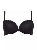 Reggiseno balconcino super push up più 2 taglie con ferretto Lormar Double Pizzo