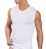 canottiere scollo a V da uomo smanicati vogatore Navigare cotone elasticizzato