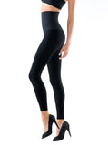 Leggings pancia piatta modellante contenitivo a vita alta da donna snellente riduce 2 taglie microfibra