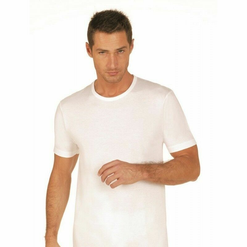 NOTTINGHAM 6 Maglie Uomo Manica Corta Scollo A V In Cotone Jersey – Pacco Risparmio (Grigio, Blu, Nero) Taglie Forti 5/L