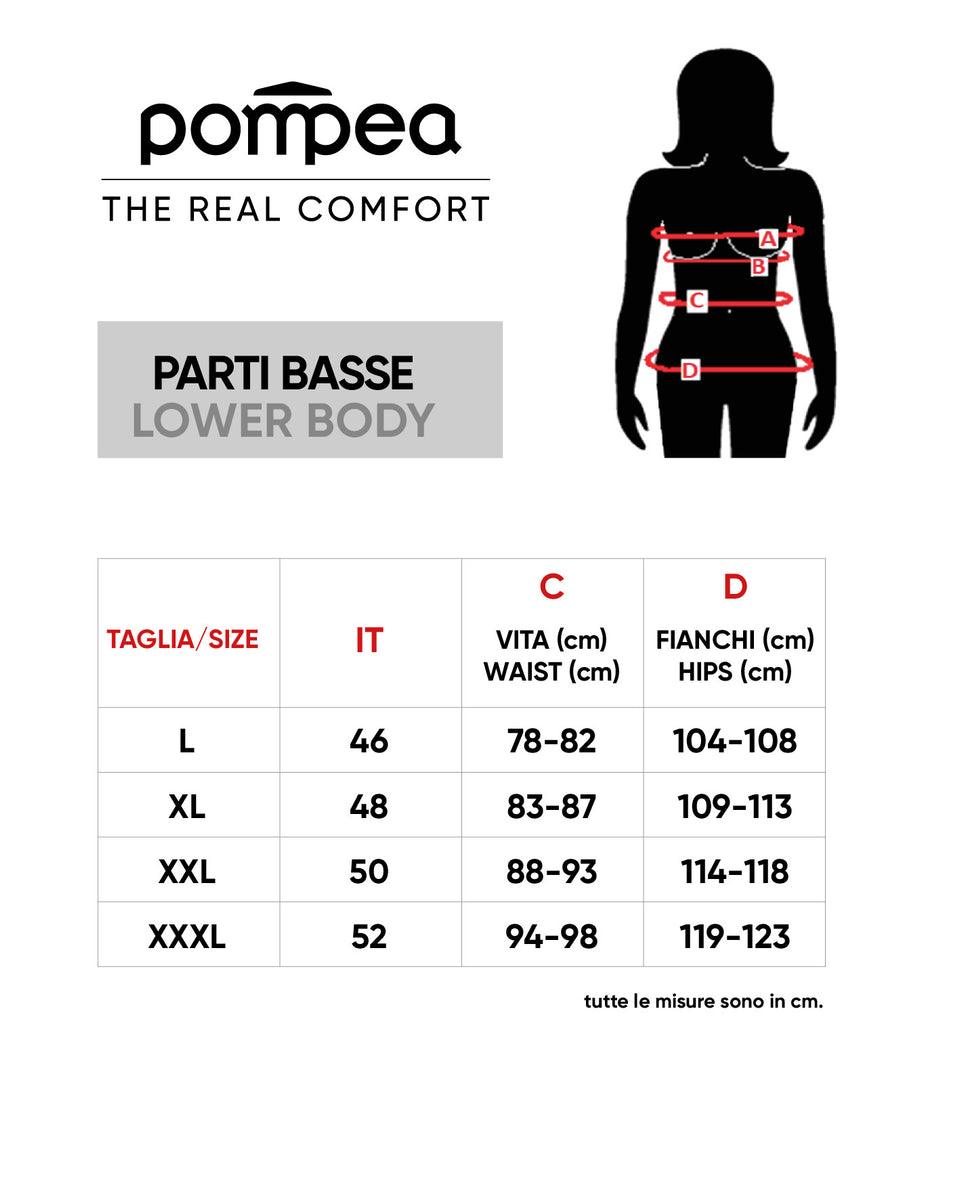 Pompea Slip vita alta in microfibra donna – LABU