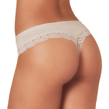 Perizoma Jadea da donna pizzo string merletto cotone modal slip vita bassa 519