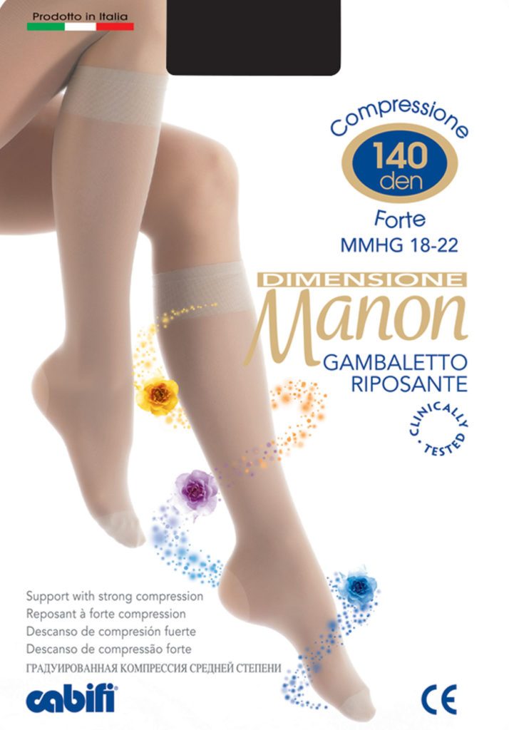 140 Denari Calza Elastica Gambaletto 18 Mmhg Relaxing Knee-highs