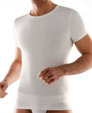 Maglia intima girocollo da uomo mezza manica corta in lana cotone Liabel 0532123