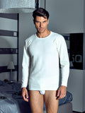 Nottingham - Maglia girocollo da uomo manica lunga lana cotone TL18