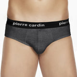 6 Slip da uomo in cotone elasticizzato con elastico esterno Pierre cardin PCU102