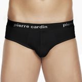 6 Slip da uomo in cotone elasticizzato con elastico esterno Pierre cardin PCU102