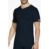 3 elastische T-Shirts mit V-Ausschnitt für Herren, halbe Ärmel, elastische Baumwolle Pierre Cardin PCU101