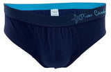 Pierre cardin - 3 Slip da uomo cotone elasticizzato con elastico esterno starfish