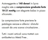 Silca - Autoreggenti da donna riposanti denari 140 den compressione graduata forte 4163 calze
