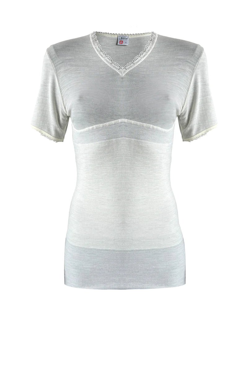 Madiva Canottiera pancera donna mezza manica misto lana Dr