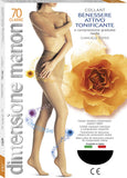 Collant riposante punta aperta 70 den Manon compressione media mmHg 13/17 Cabifi