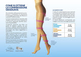 Collant riposante punta aperta 70 den Manon compressione media mmHg 13/17 Cabifi