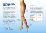 Autoreggenti da donna riposanti 140 denari compressione forte mmHg 18/22 Cabifi