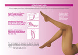 Collant riposanti denari 70 den donna compressione media mmHg 13/17 Cabifi Manon