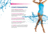 Autoreggenti da donna riposanti 140 denari compressione forte mmHg 18/22 Cabifi
