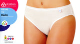 6 slip da donna in cotone elastico elasticizzato iCotton DS100