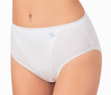 6 slip midi contenitivo elasticizzato da donna cotone elastico control DS151