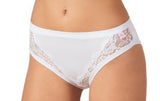 6 slip da donna cotone bielastico elasticizzato DS361 elastico interno con pizzo