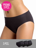 Intimidea - 3 slip midi da donna in microfibra elasticizzata seamless 310283 medio