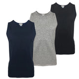 Pierre Cardin  - 3 canotte intima spalla larga da uomo cotone canottiera vogatore Malaga