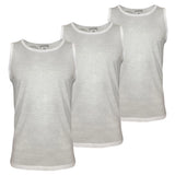 Pierre Cardin  - 3 canotte intima spalla larga da uomo cotone canottiera vogatore Malaga