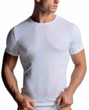 Maglia girocollo da uomo mezza manica in cotone caldo interlock Navigare 111