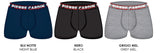 Pierre Cardin -3 Boxer da uomo cotone elasticizzato con elastico esterno PCM F207
