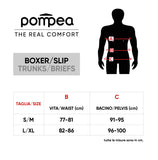 Pompea - 3 elastic men's boxers in seamless breathable stretch microfibre