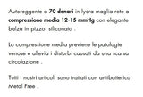 Silca - Autoreggenti riposanti denari 70 den punta aperta compressione graduata media 3186 da donna calze