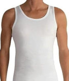 3 canottiere a spalla larga da uomo in puro cotone Richbell RH15 canotte maglie