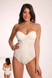 Body fascia da donna imbottito con ferretto coppa C Clara DEMETRA intimo sposa