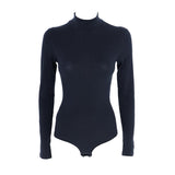 Body lupetto da donna a manica lunga in cotone elastico garzato cotonella 3510