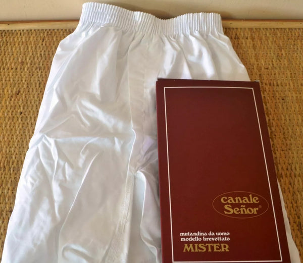 Mutanda boxer da uomo con apertura anteriore in cotone di stoffa Canale Senor Mister