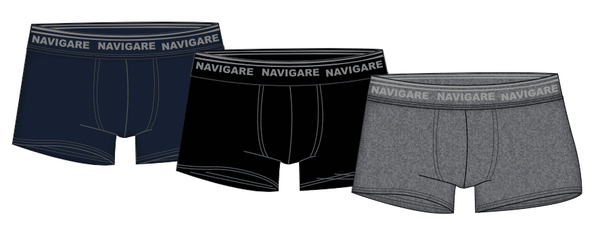  boxer da uomo elasticizzato elastico esterno cotone bielastico Navigare 573/E