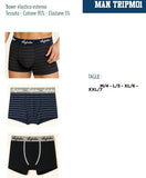 Boxer uomo cotone elasticizzato elastico esterno Australian bielastico TRIPM01