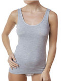 Canotta spalla larga da donna in cotone elastico modal Jadea 4182 elasticizzato