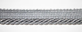 Corda cordone con fettuccia nastro passamaneria altezza 2 cm 790/6 a metraggio