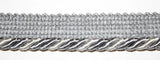 Corda cordone con fettuccia nastro passamaneria altezza 2 cm 790/6 a metraggio
