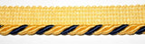 Corda cordone con fettuccia nastro passamaneria altezza 2 cm 790/6 a metraggio