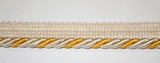 Corda cordone con fettuccia nastro passamaneria altezza 2 cm 790/6 a metraggio
