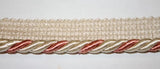 Corda cordone con fettuccia nastro passamaneria altezza 2 cm 790/6 a metraggio