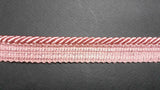 Corda cordone con fettuccia nastro passamaneria altezza 2 cm 790/6 a metraggio