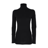 Maglia dolcevita da donna manica lunga in cotone elastico garzato Cotonella 3505