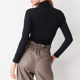 Maglia lupetto da donna a manica lunga in cotone elastico garzato Cotonella 3511